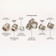 ABB-SN-ADAPTORS - Abbey Throttle Radiator Valve & Lockshield - Brushed Satin Nickel (Angled Manual) ABB-SN-ADAPTORS - Abbey Throttle Radiator Valve & Lockshield - Brushed Satin Nickel (Angled Manual)